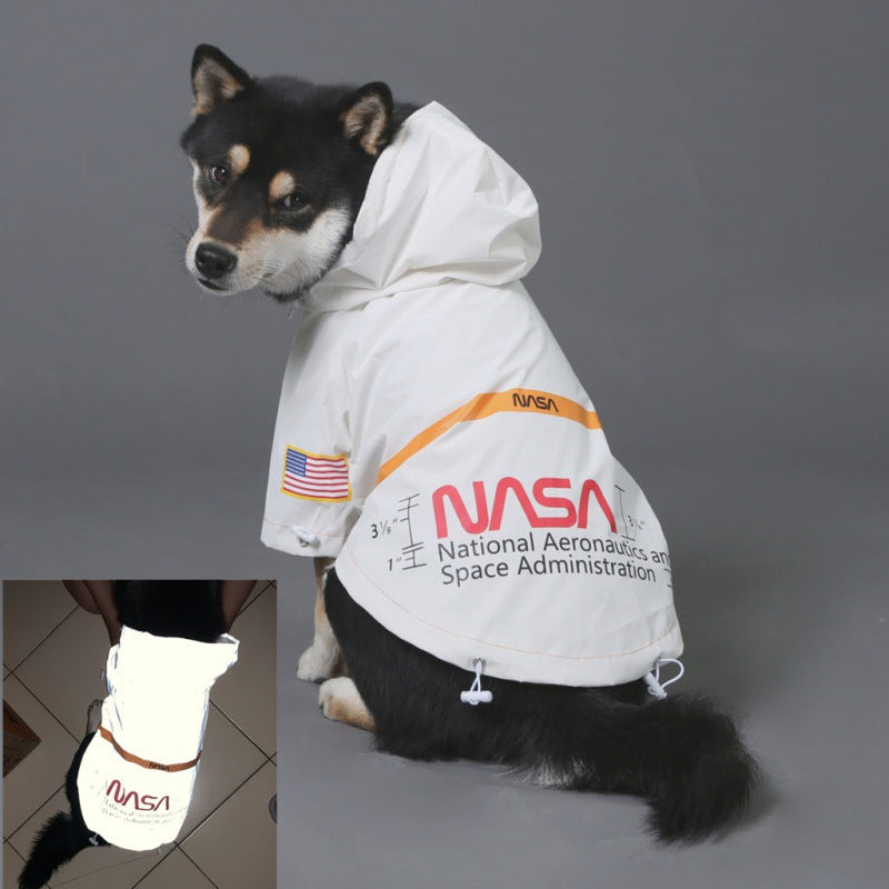 Reflective Windproof Dog Raincoat Suit