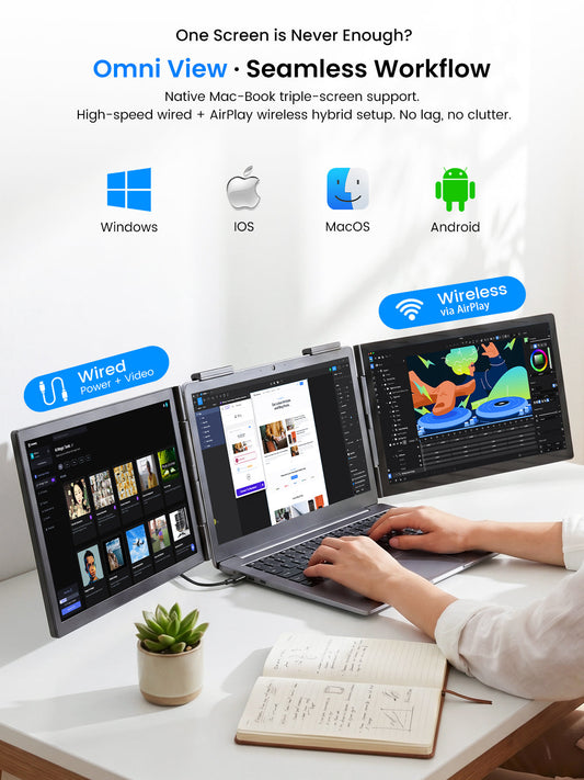 UPERFECT 14" Triple Screen Extender