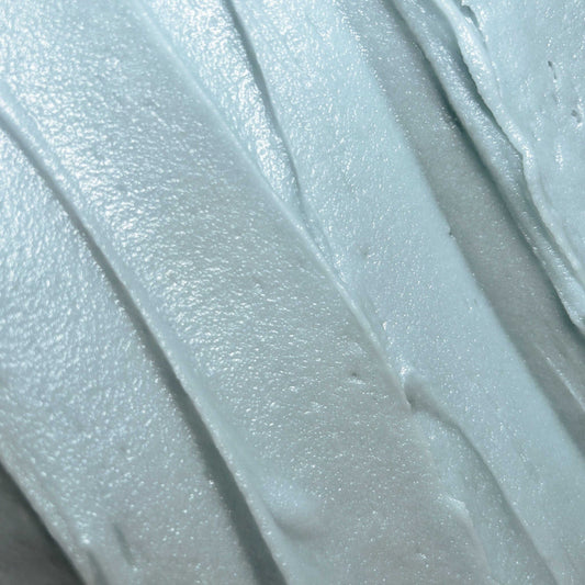 Close-up of the whipped face butter texture
