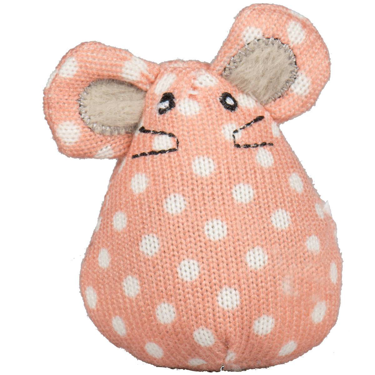HuggleHounds HuggleKats Polka Dot Mice Cat Toy Bucket, 16 Pack