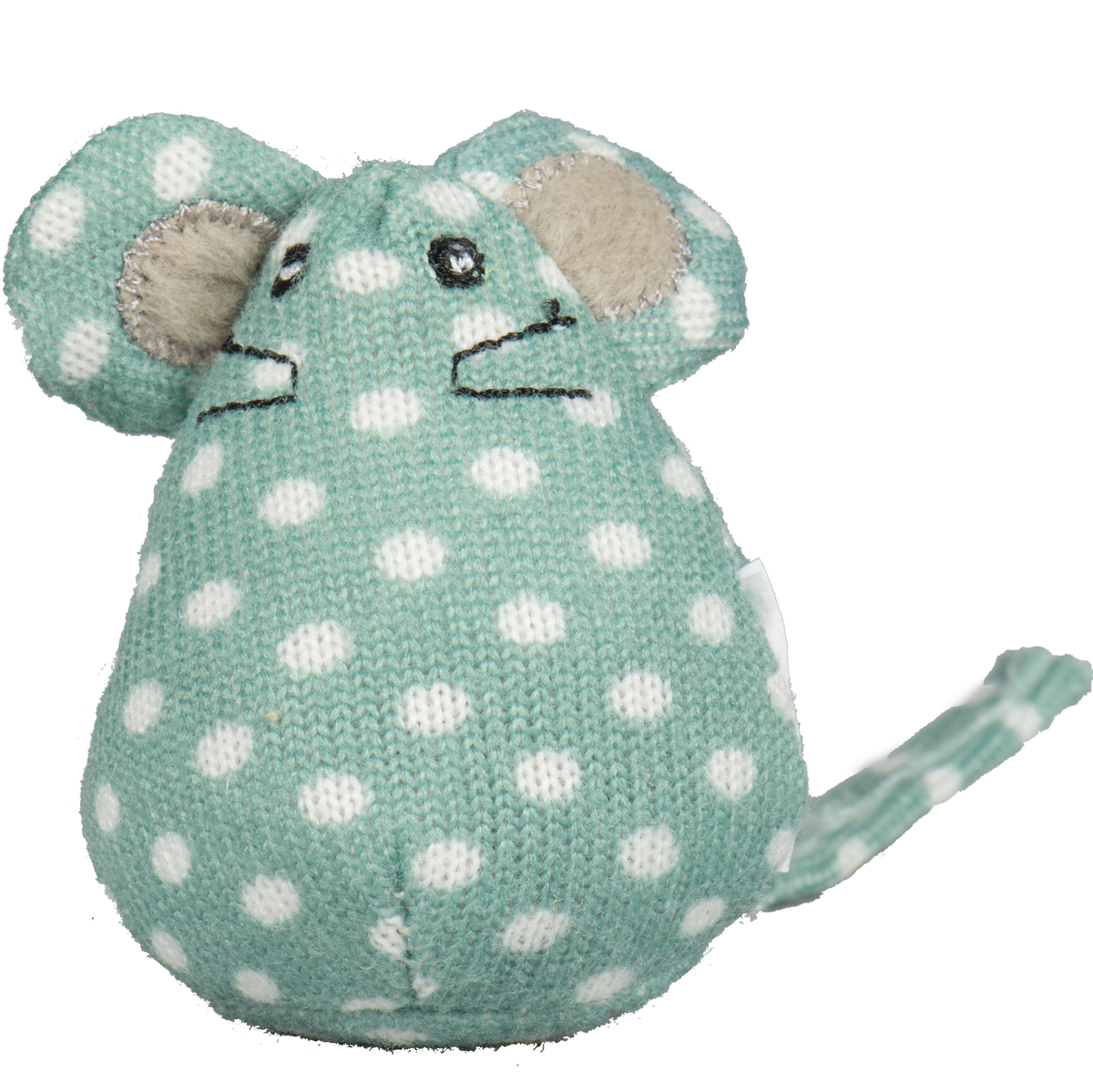 HuggleHounds HuggleKats Polka Dot Mice Cat Toy Bucket, 16 Pack