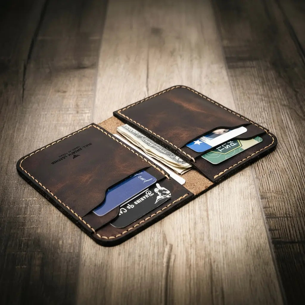 Bull Sheath Leather Tyler Vertical Wallet