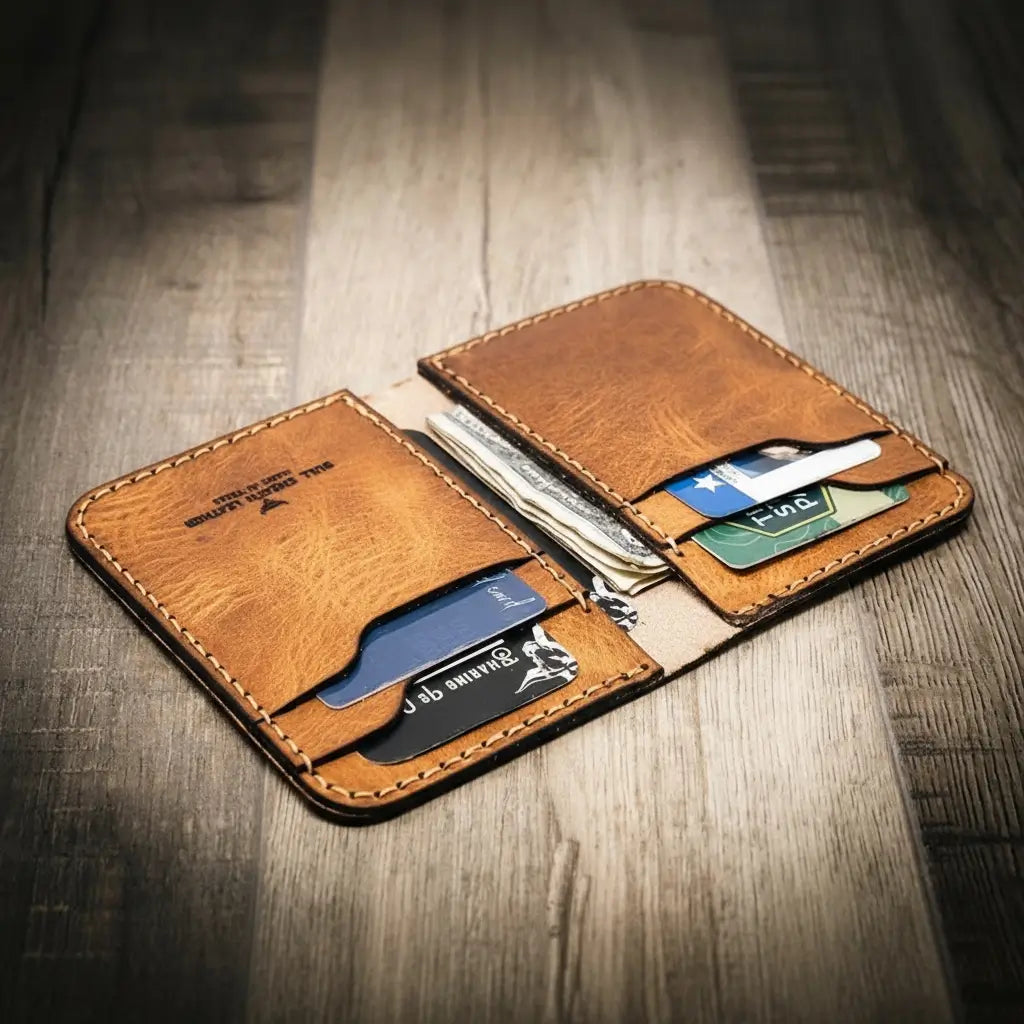 Bull Sheath Leather Tyler Vertical Wallet