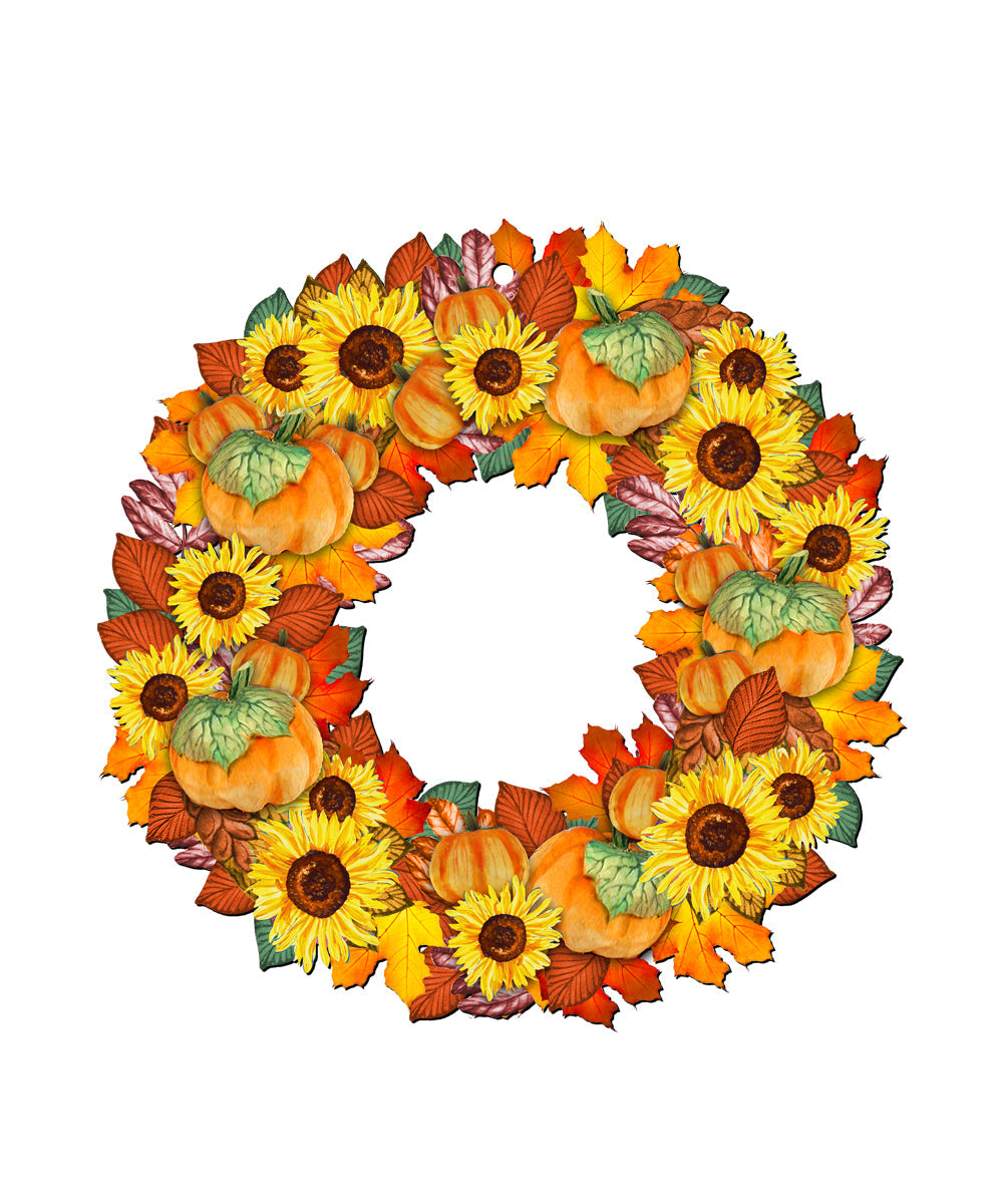 G. DeBrekht Fall Holiday Wooden Door Wreath