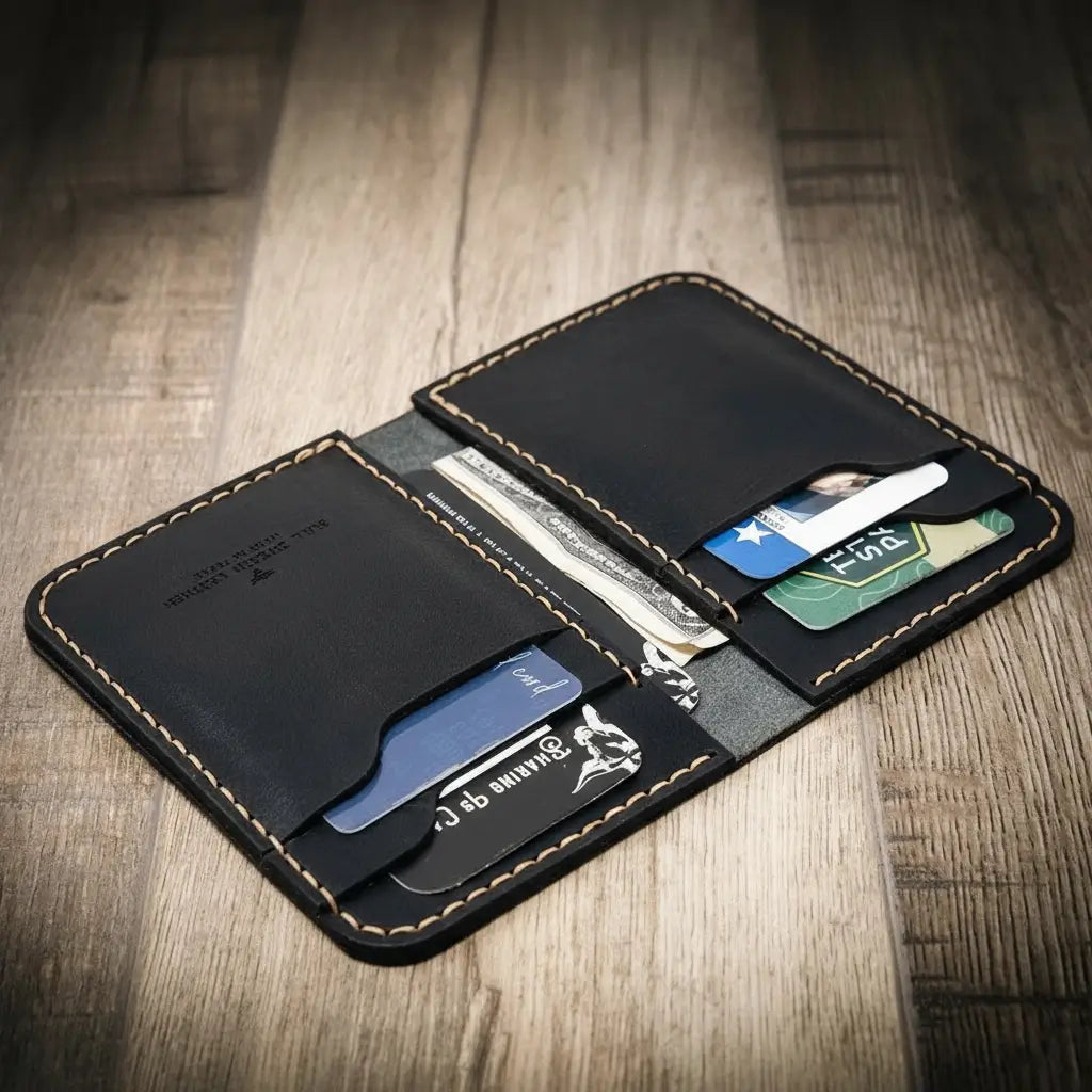 Bull Sheath Leather Tyler Vertical Wallet