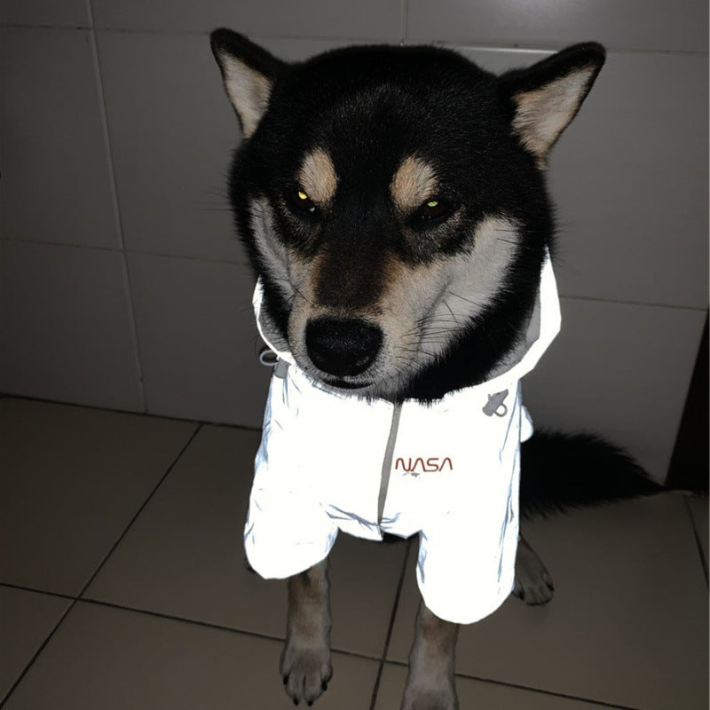 Reflective Windproof Dog Raincoat Suit
