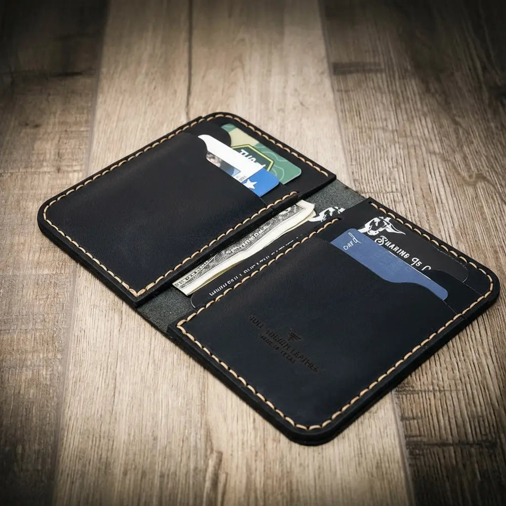 Bull Sheath Leather Tyler Vertical Wallet