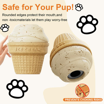 Freezable Ice Cream Dog Toy