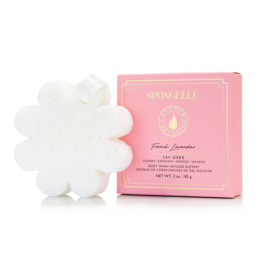 Spongellé Fresh Boxed Flower Set, 3 Body Wash Infused Buffers