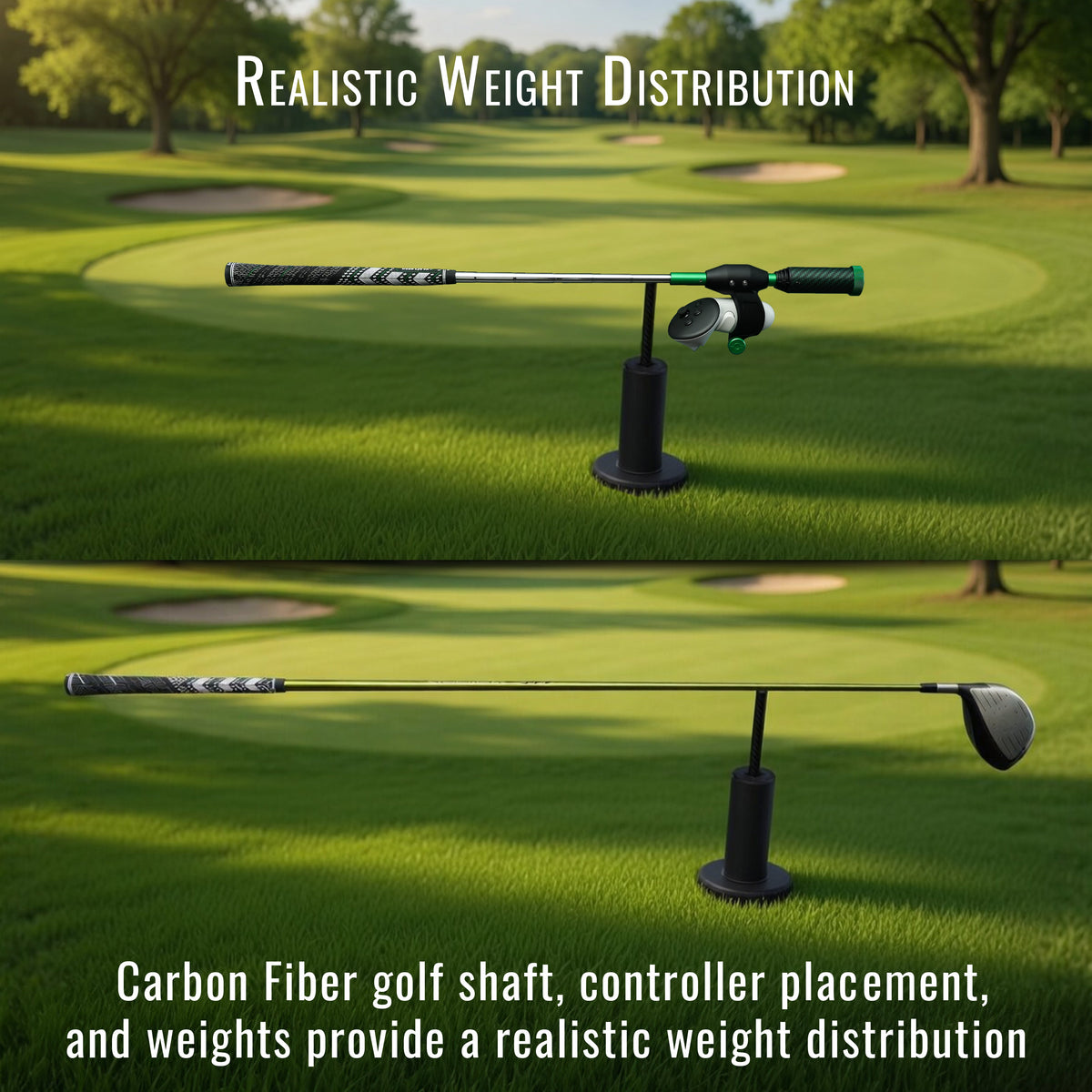DeadEyeVR DriVR Elite Chrome Stepped Steel VR Golf Club