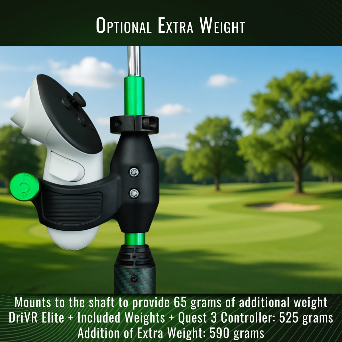 DeadEyeVR DriVR Elite Chrome Stepped Steel VR Golf Club