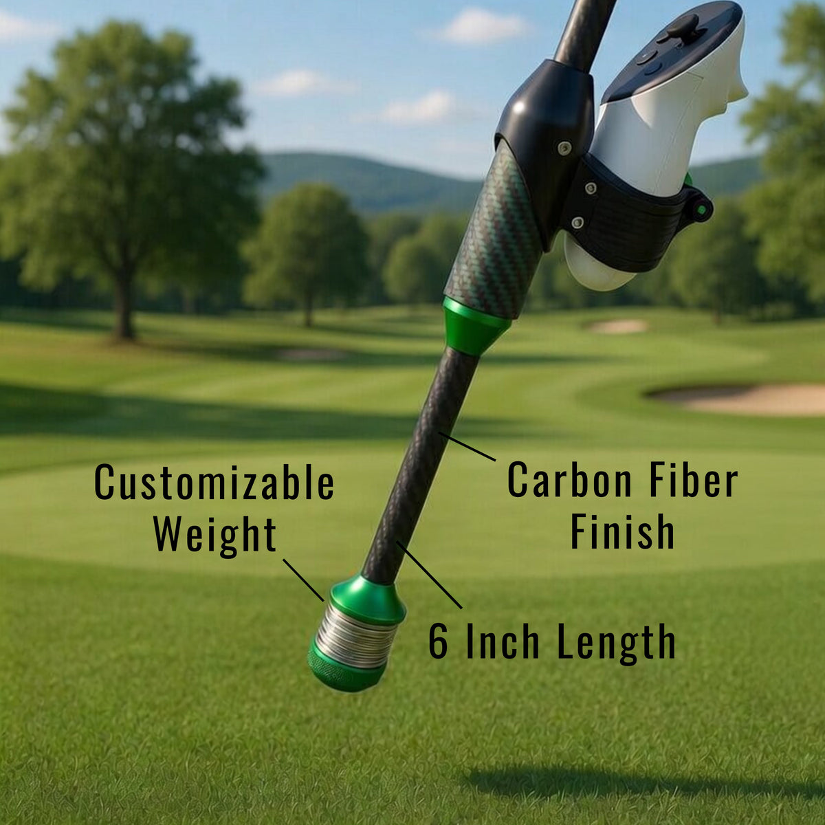 DeadEyeVR DriVR Elite Chrome Stepped Steel VR Golf Club