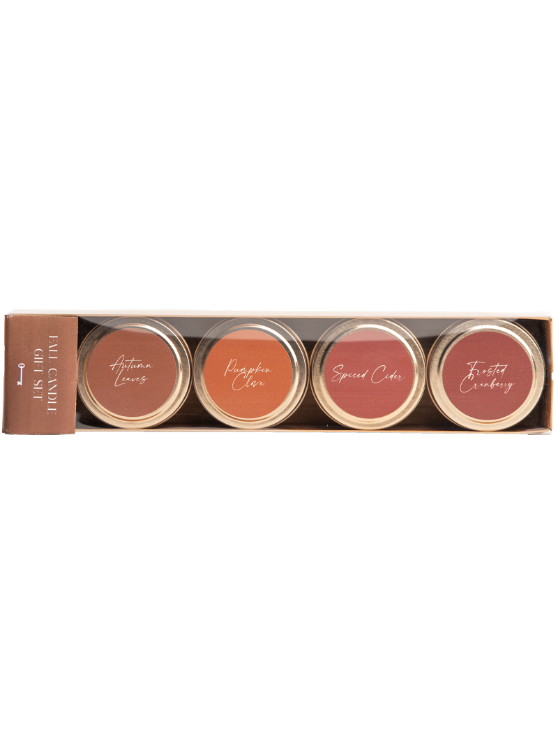 Freedom Studios Fall Candle Gift Set, Set of 4 Tins