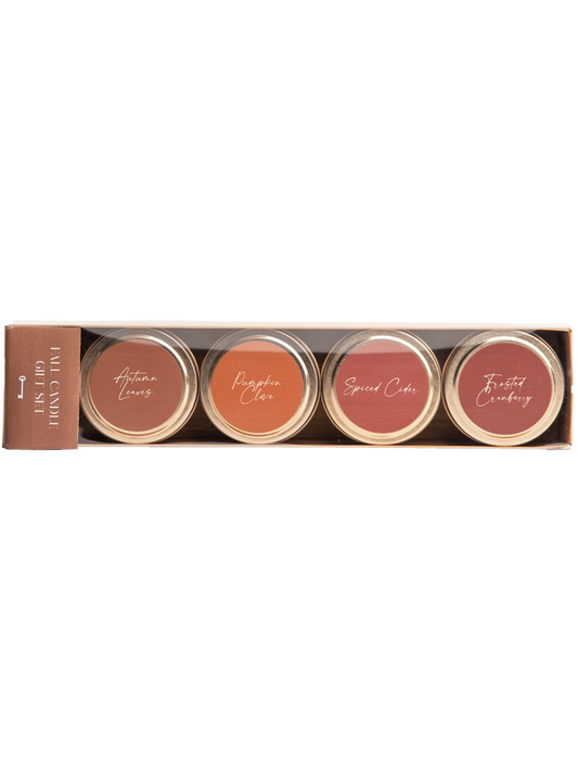 Freedom Studios Fall Candle Gift Set, Set of 4 Tins