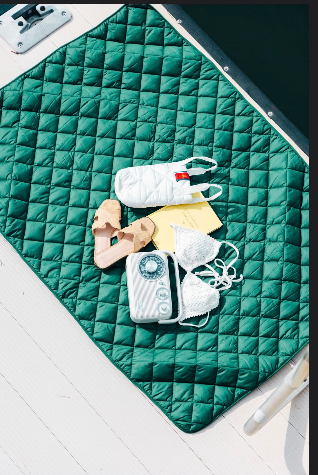 Pretty Rugged Waterproof Puffer Blanket with Pockets