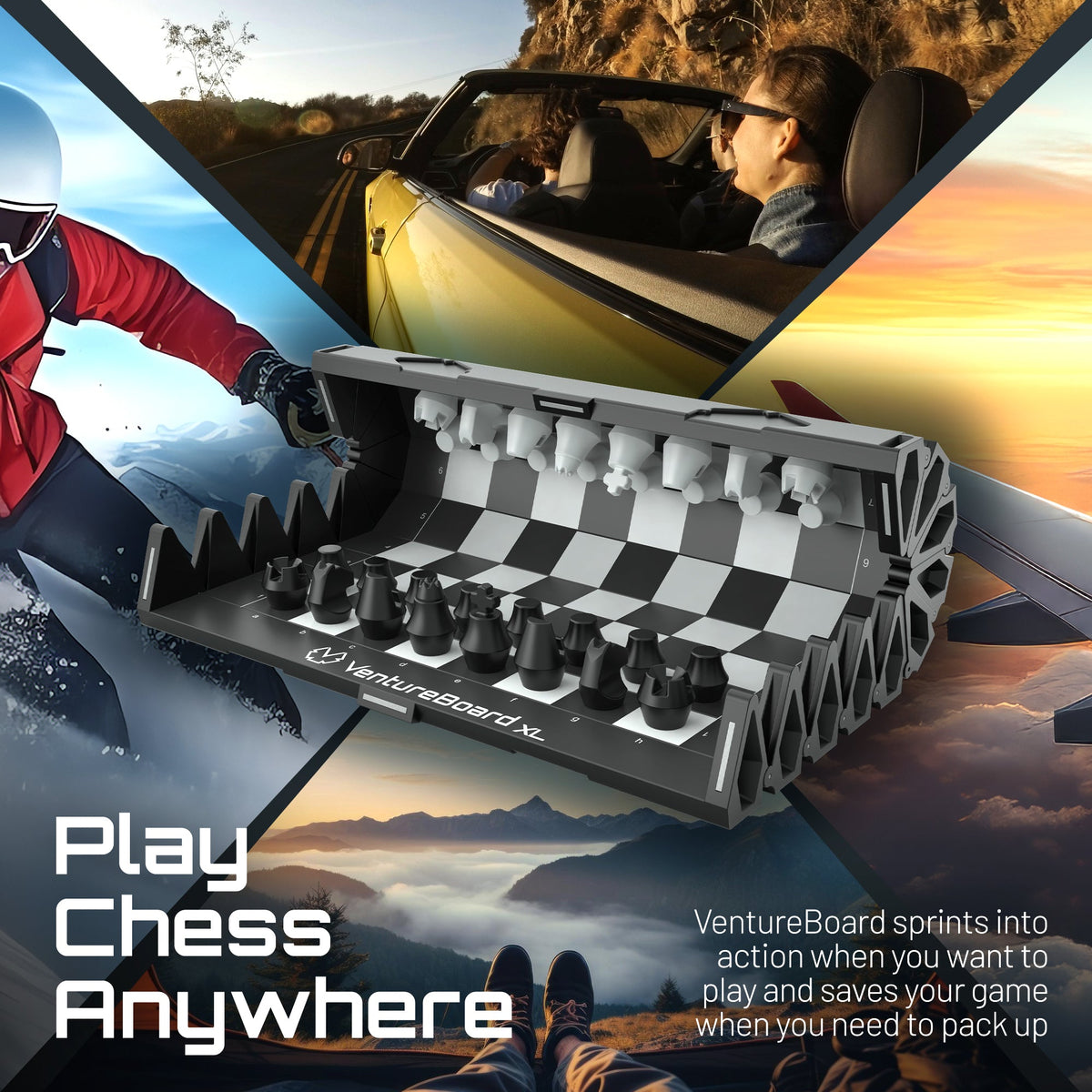 VentureBoard XL Magnetic Roll-Up Chess Set