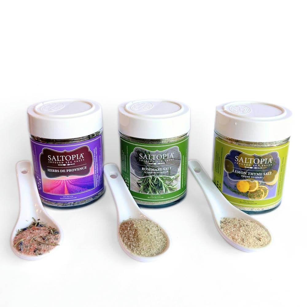 SALTOPIA Mediterranean Kitchen Infused Sea Salt Gift Set