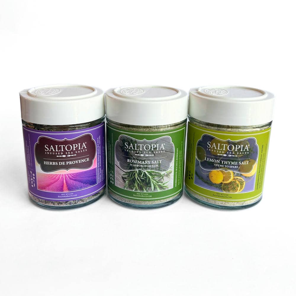 SALTOPIA Mediterranean Kitchen Infused Sea Salt Gift Set