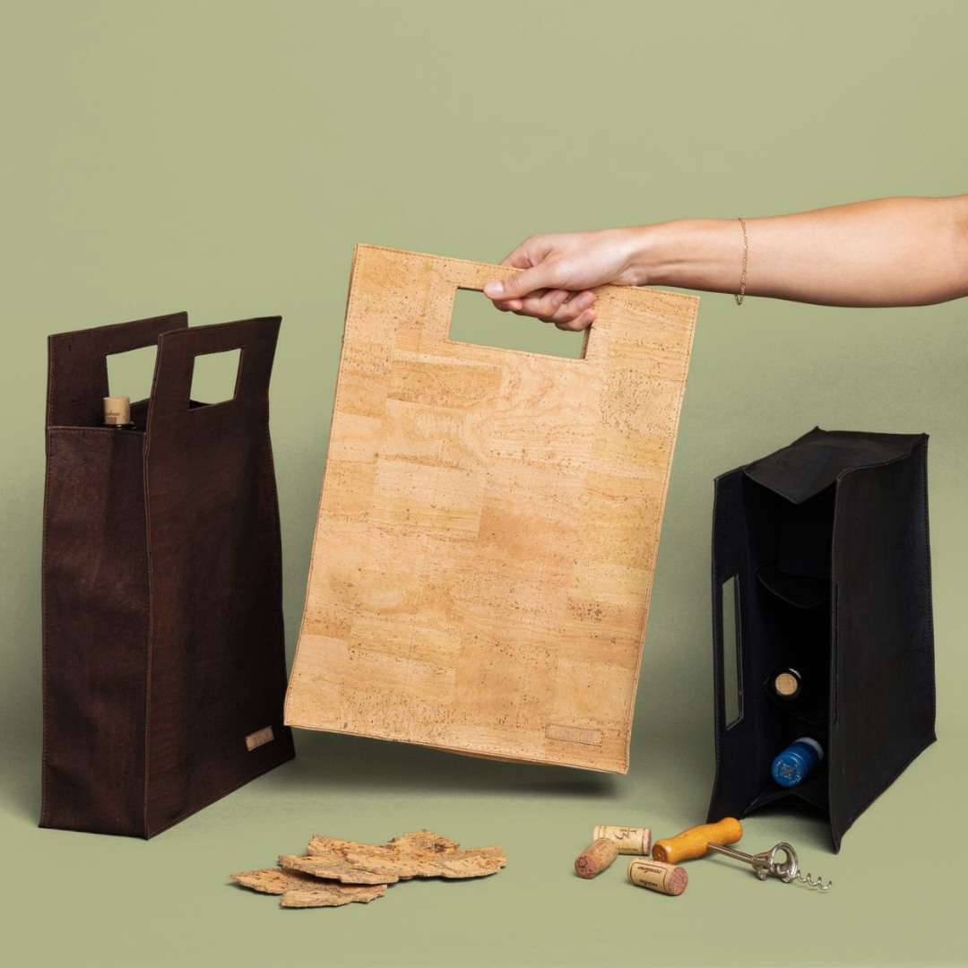 Tiradia Cork Sommelier Wine Tote Bag (3 Bottles)
