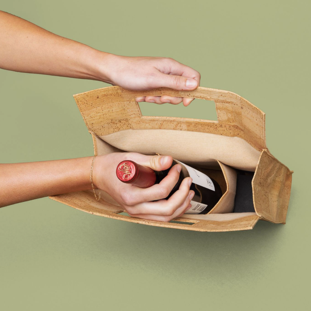 Tiradia Cork Sommelier Wine Tote Bag (3 Bottles)