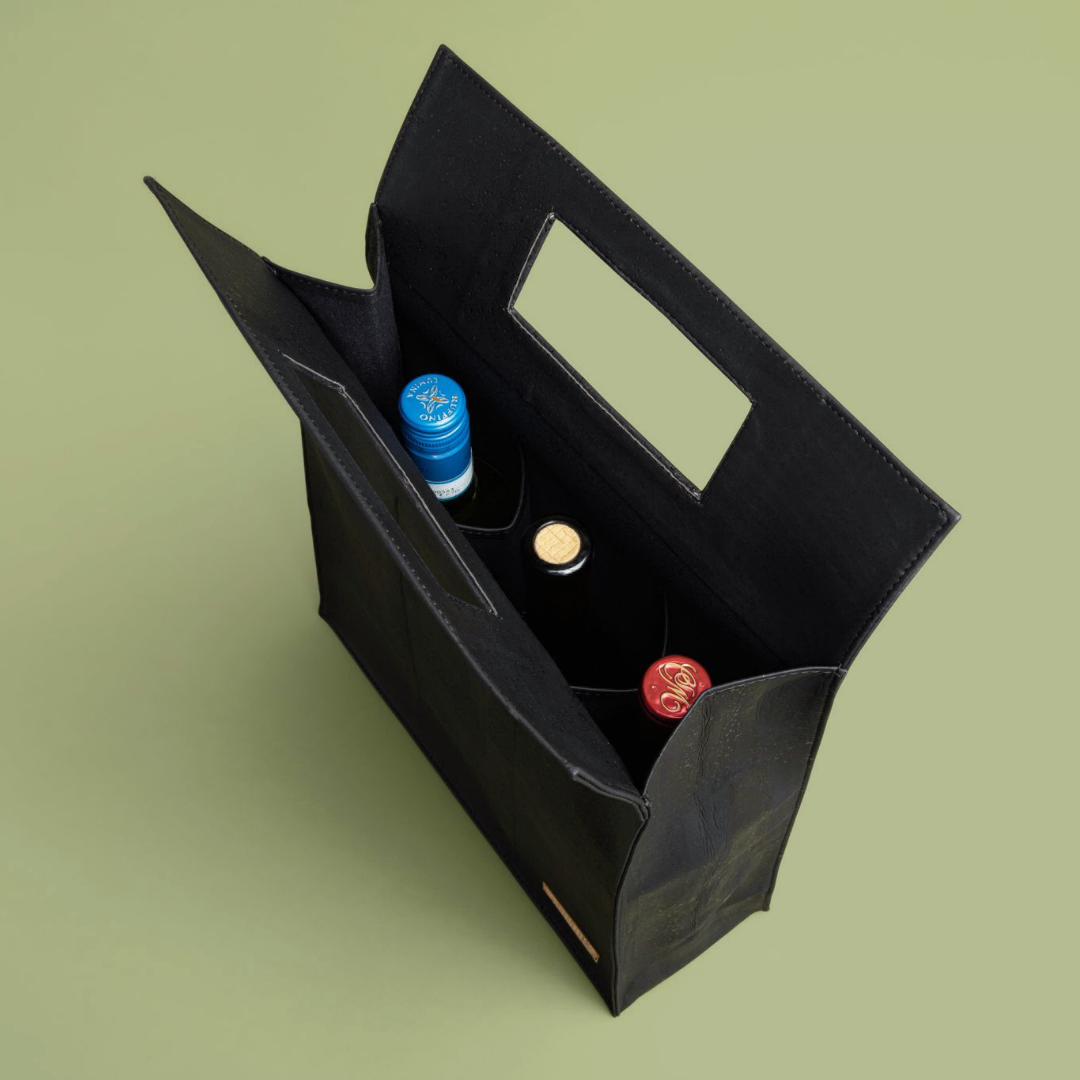 Tiradia Cork Sommelier Wine Tote Bag (3 Bottles)