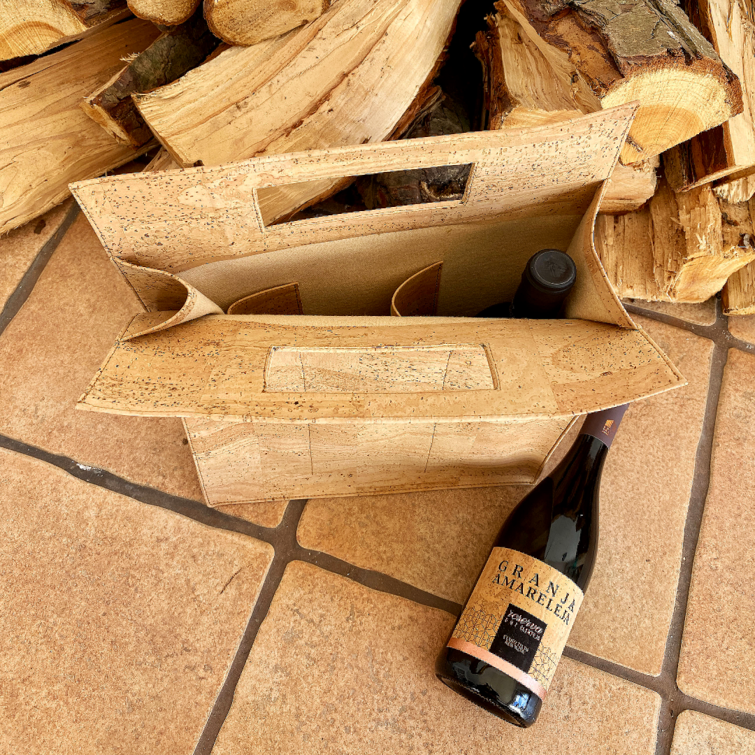 Tiradia Cork Sommelier Wine Tote Bag (3 Bottles)