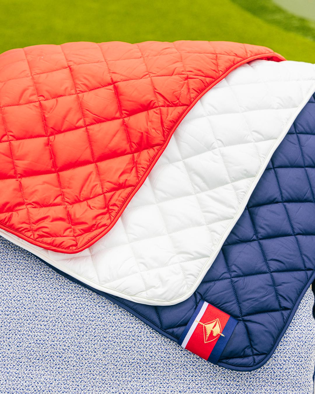 Pretty Rugged Waterproof Puffer Blanket with Pockets
