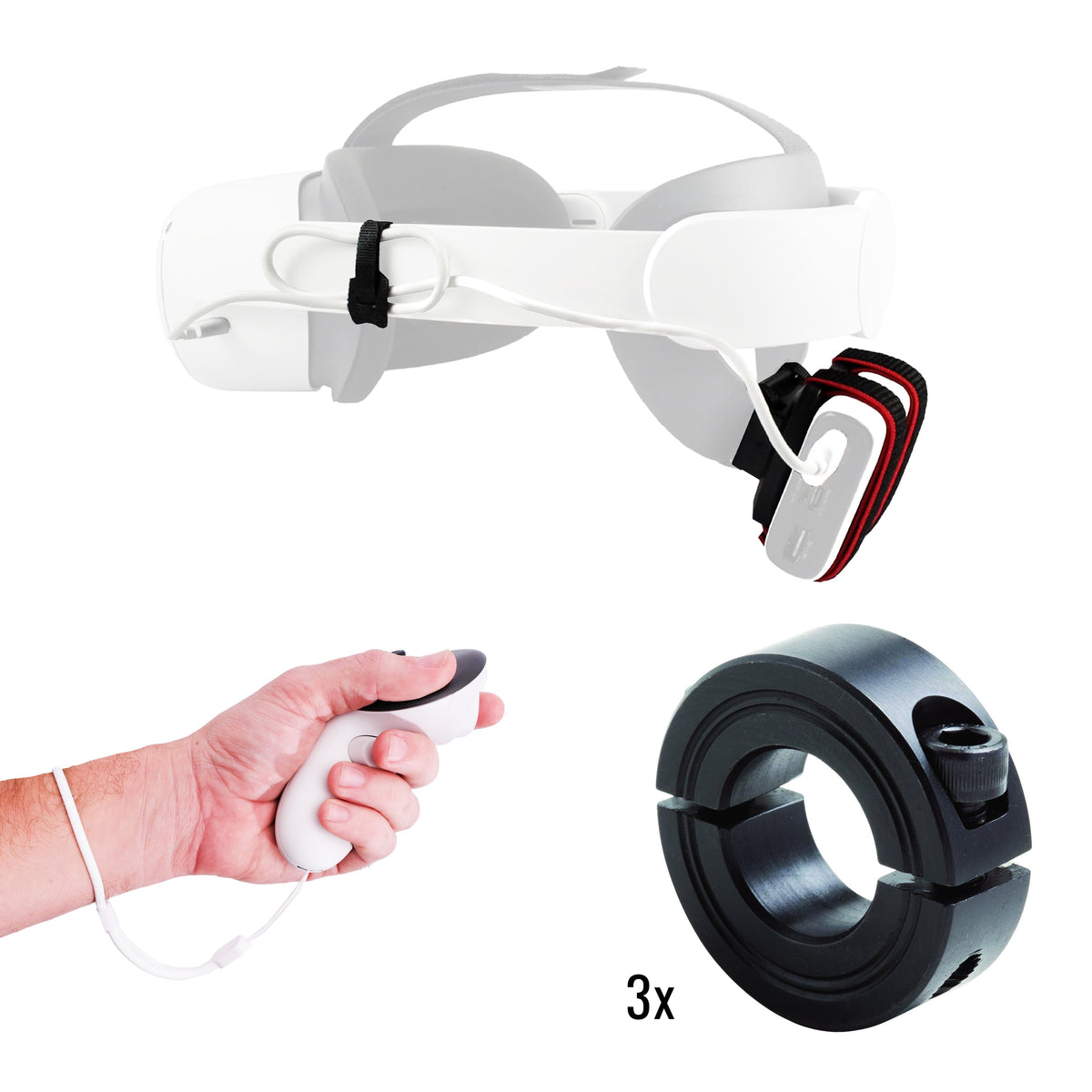 DeadEyeVR DriVR Elite Chrome Stepped Steel VR Golf Club