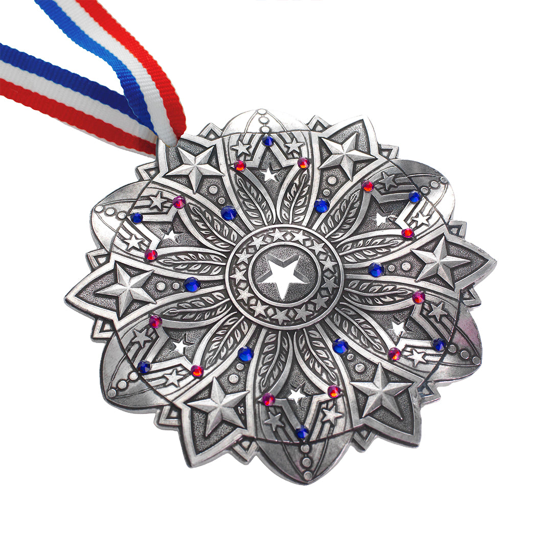 Wendell August Forge Star Spangled Snow Crystal 2026 Ornament