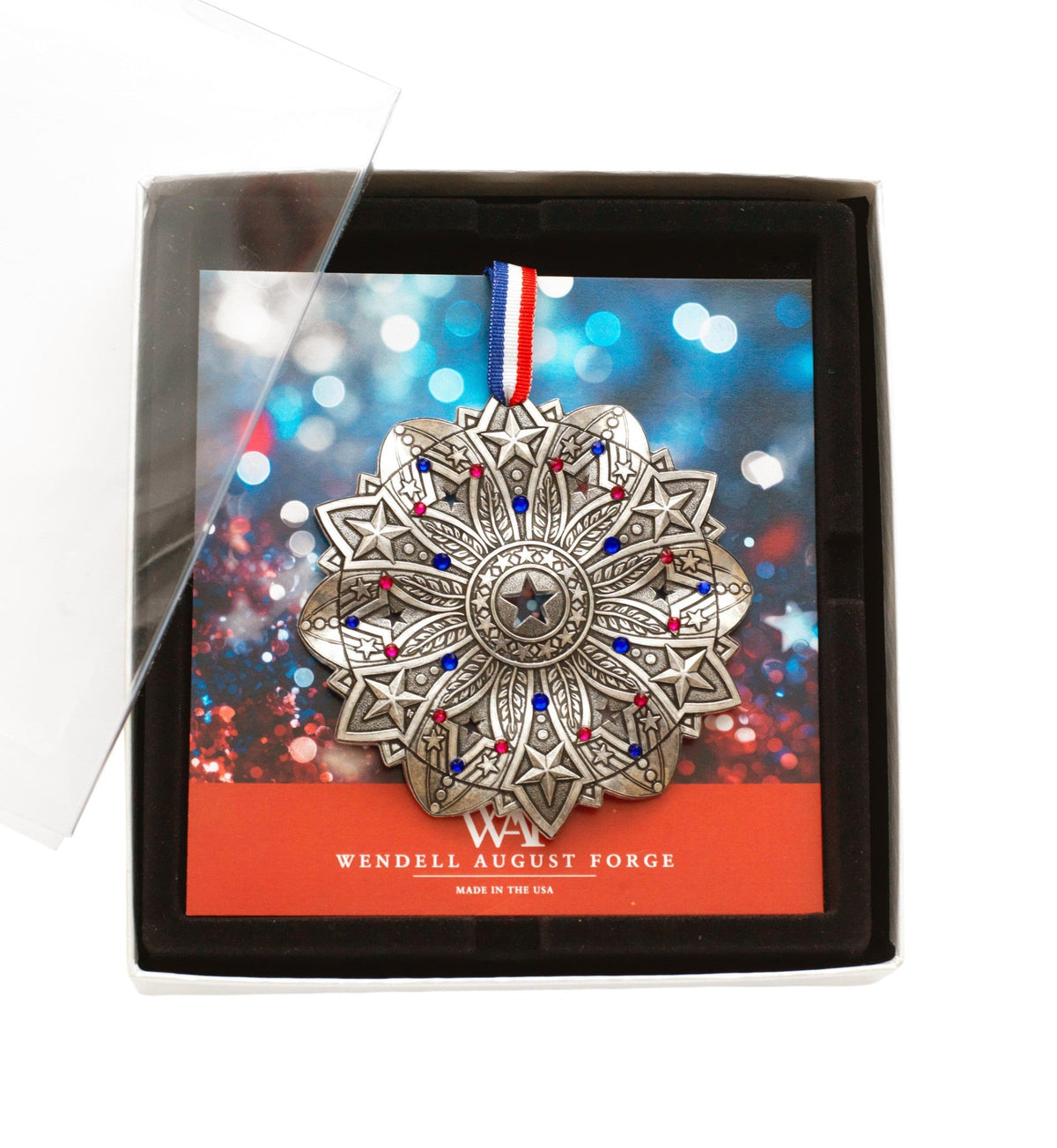 Wendell August Forge Star Spangled Snow Crystal 2026 Ornament