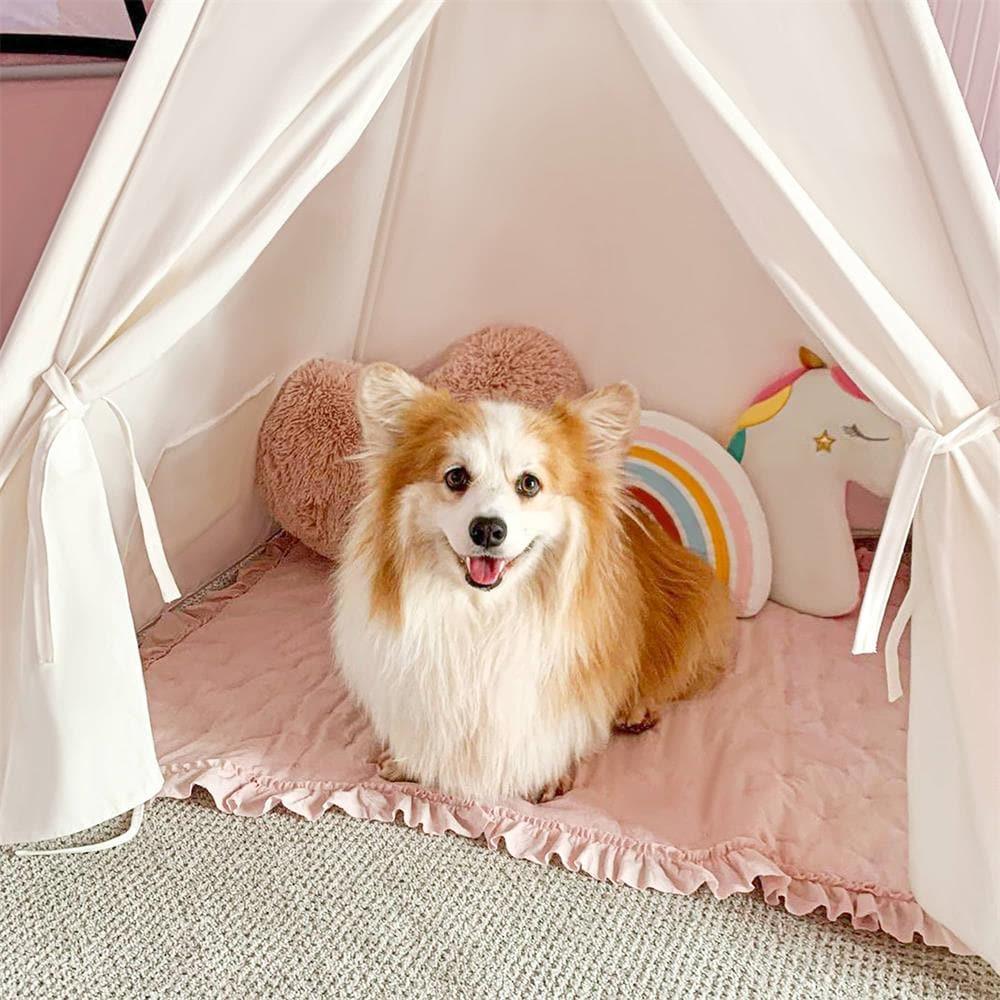 Tiny Land® Teepee Tent for Kids with Mat