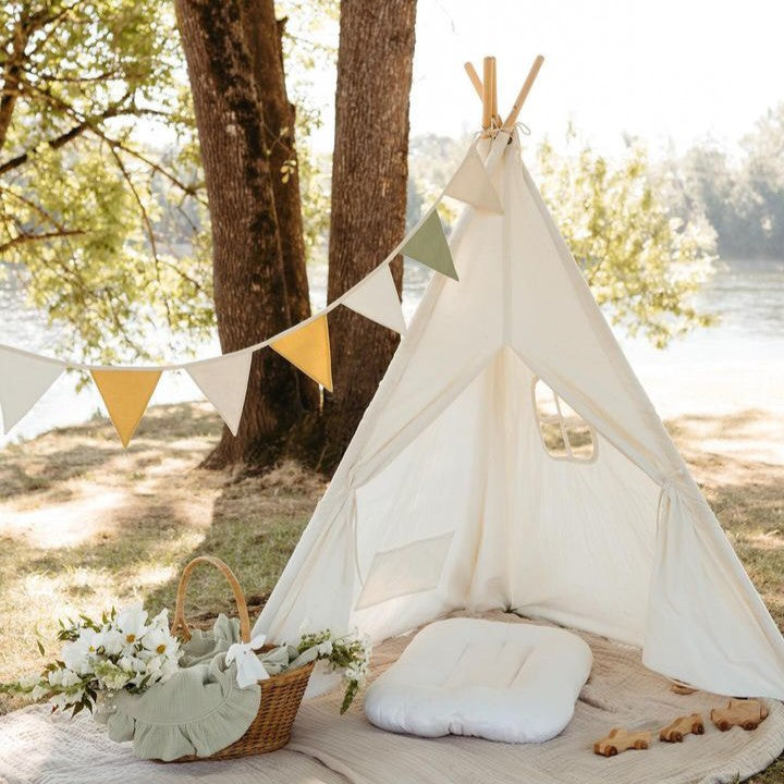 Tiny Land® Teepee Tent for Kids with Mat