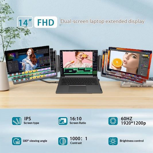 14" Dual Portable Screen Extender