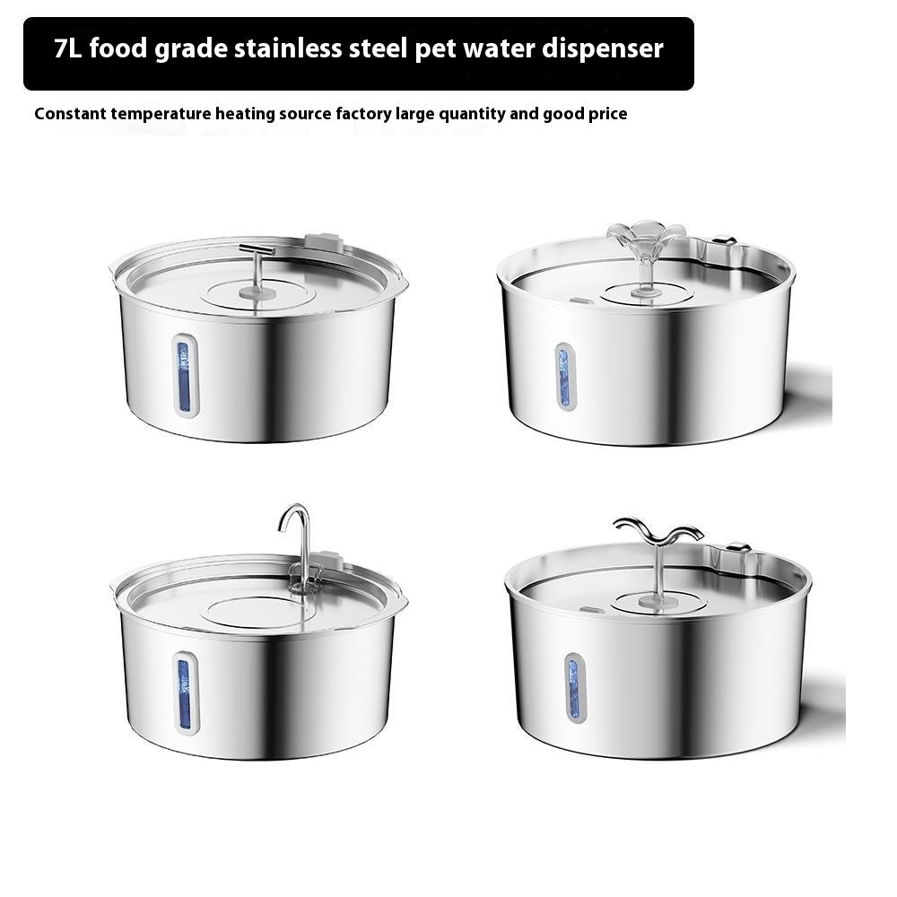 7L Stainless Pet Water Dispenser