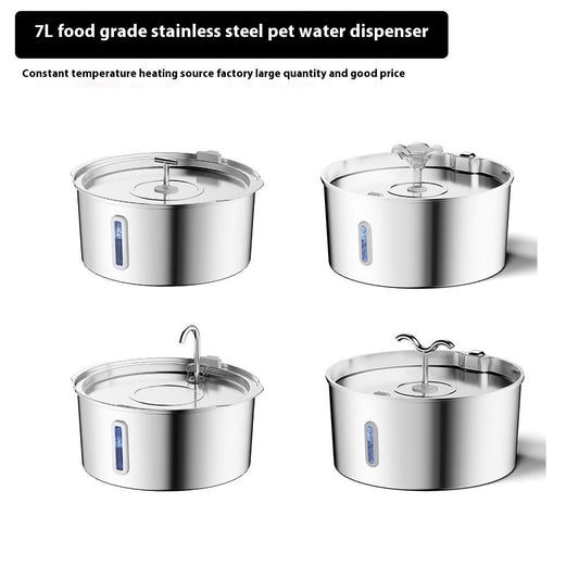 7L Stainless Pet Water Dispenser