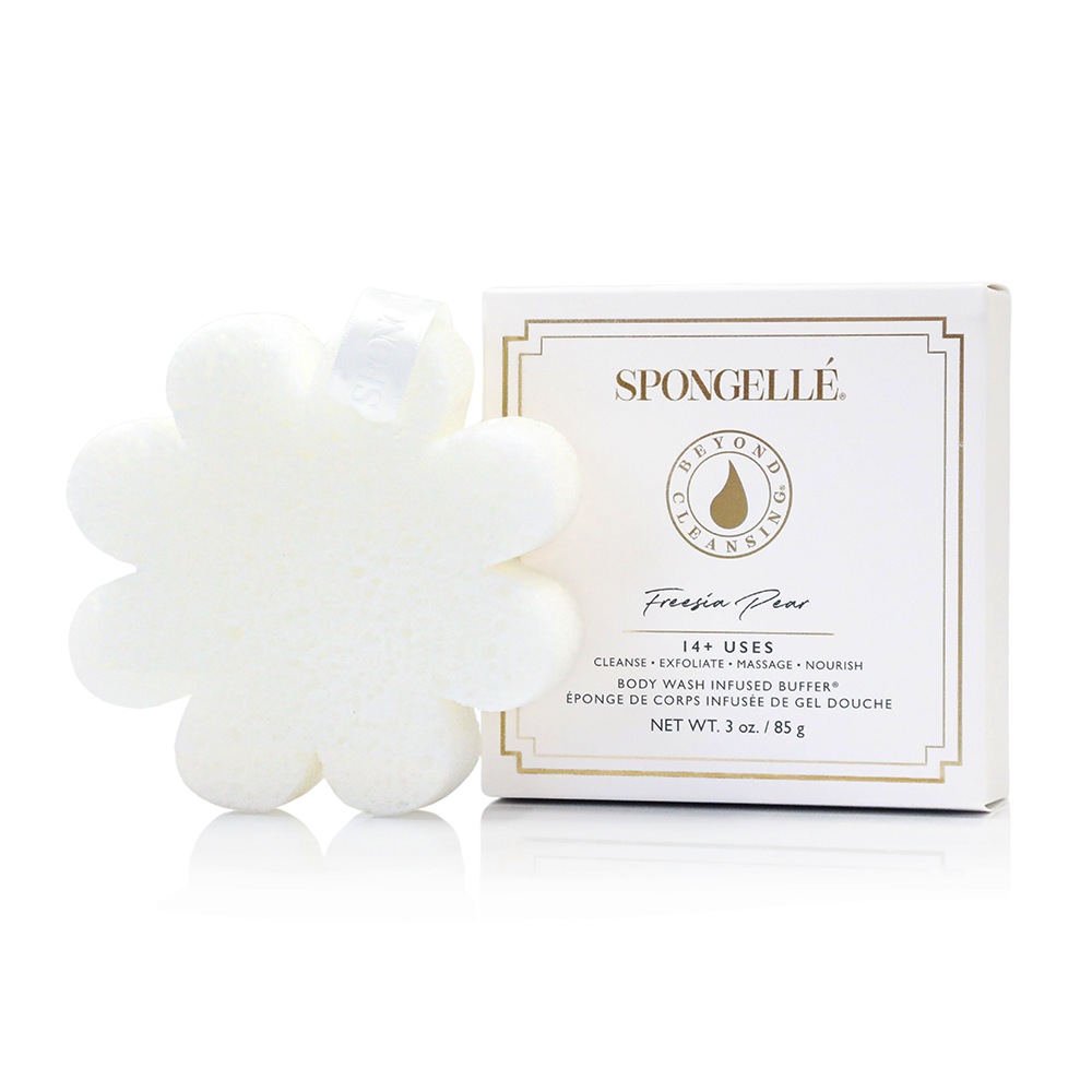 Spongellé Fresh Boxed Flower Set, 3 Body Wash Infused Buffers