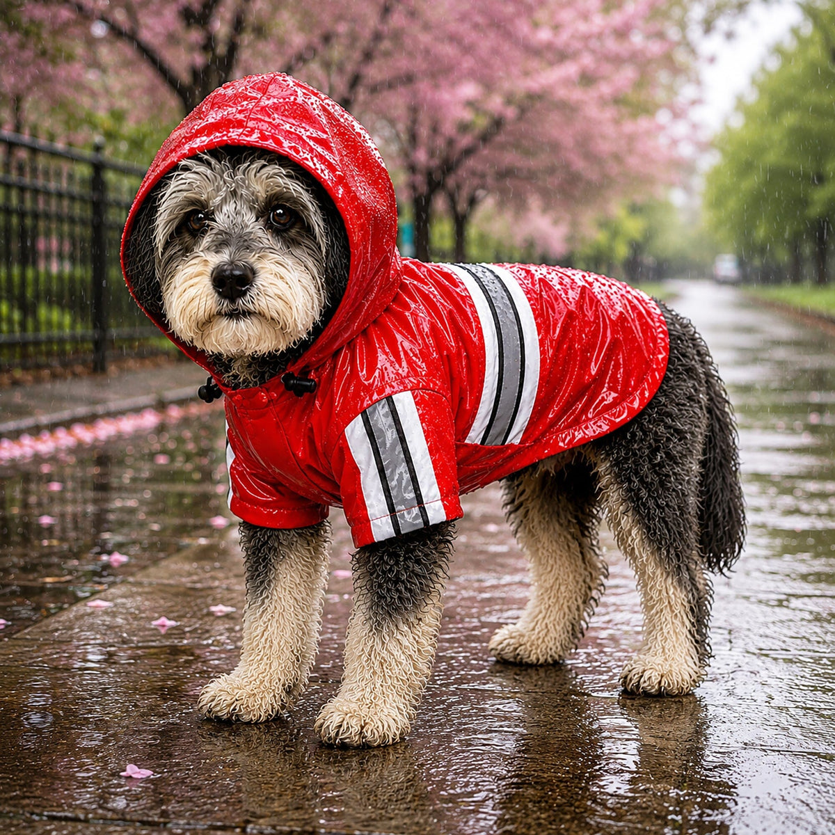 Reflective Waterproof Dog Raincoat