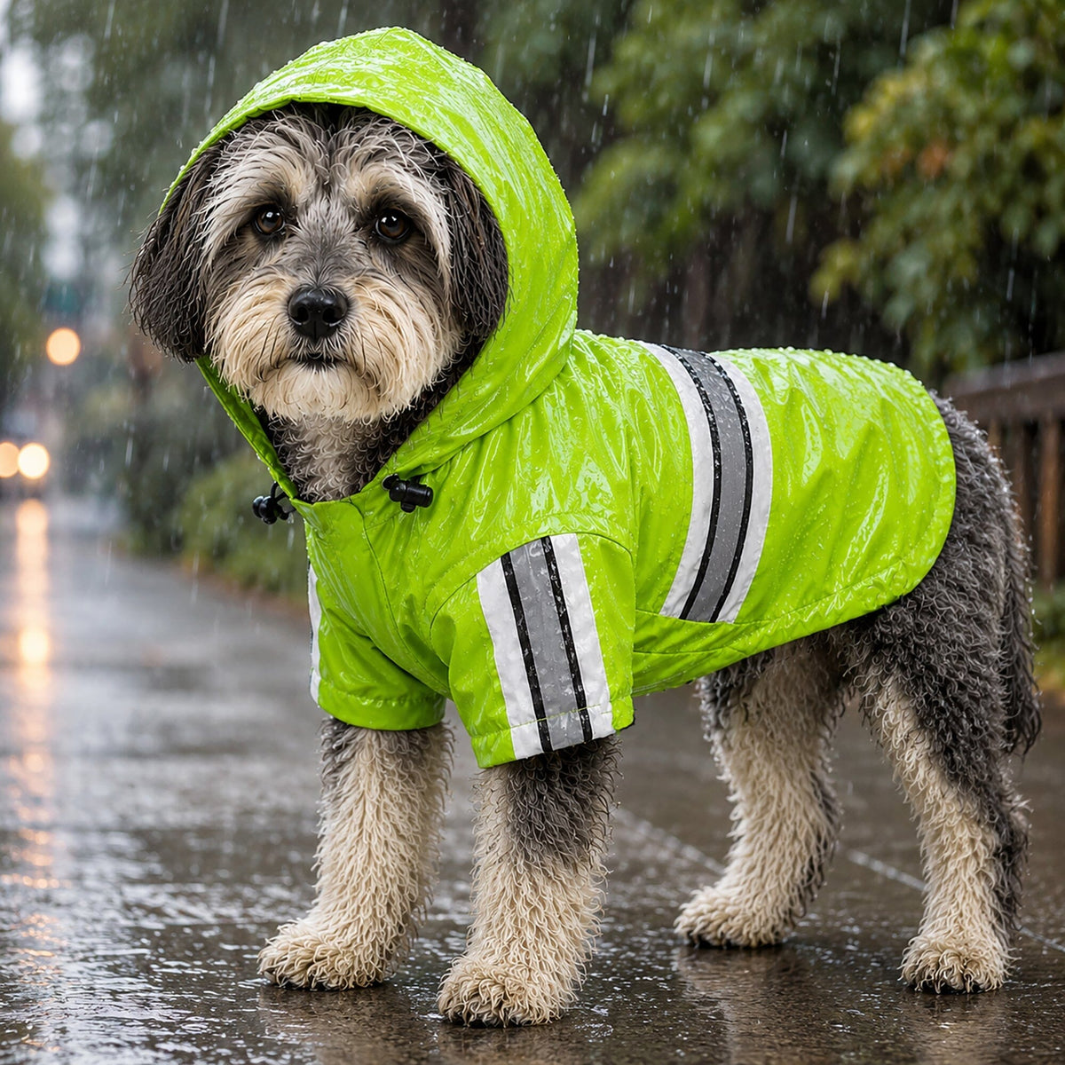 Reflective Waterproof Dog Raincoat