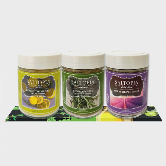 SALTOPIA Mediterranean Kitchen infused sea salt gift set