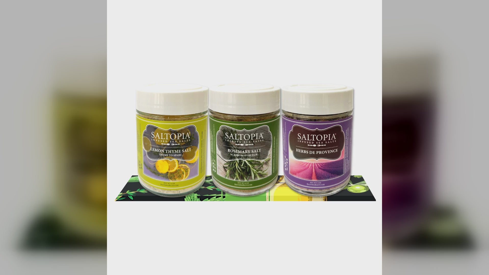 SALTOPIA Mediterranean Kitchen infused sea salt gift set