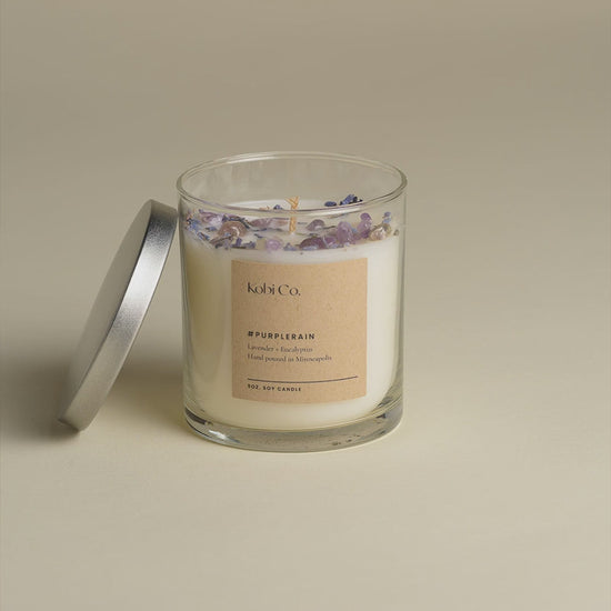 Kobi Co. PurpleReign gift set candle, bath bomb and spray