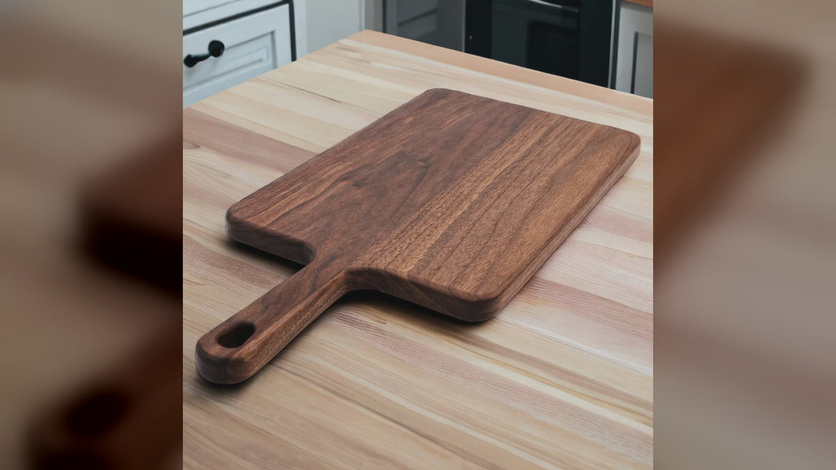 Refine Kitchenware walnut paddle cutting boards