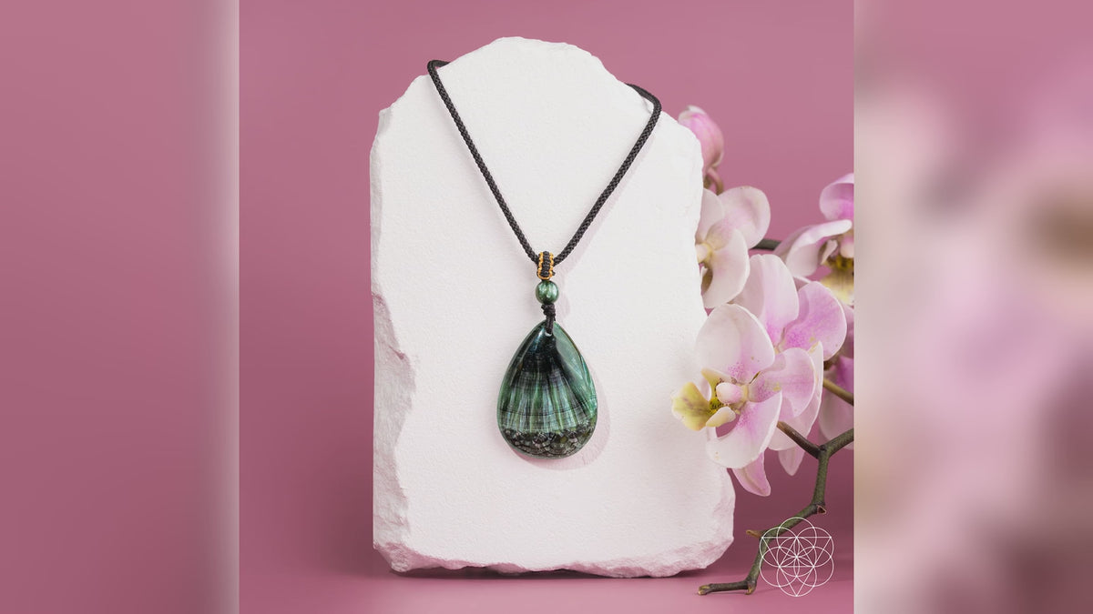 The Angel by My Side Seraphinite Pendant product video