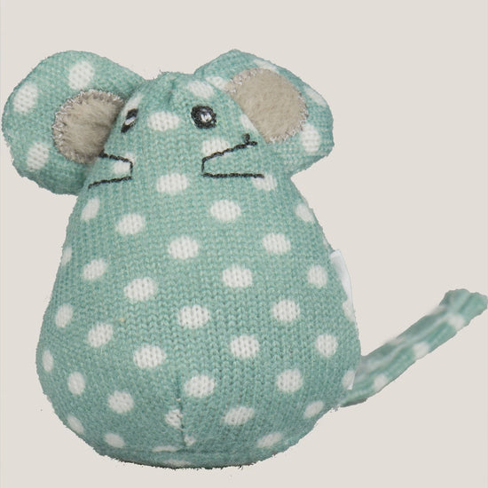 HuggleHounds HuggleKats polka dot mice cat toy bucket