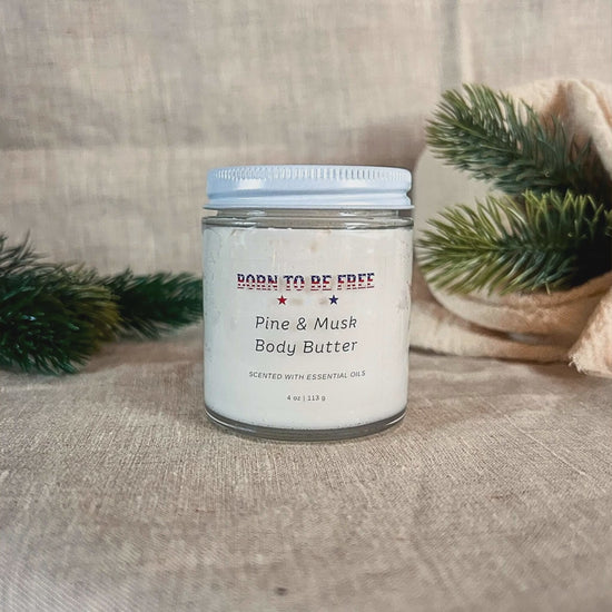 Pine & Musk Body Butter 4 oz jar