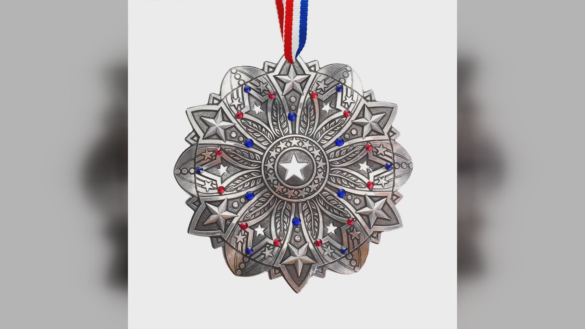 Wendell August Forge Star Spangled Snow Crystal 2026 Ornament